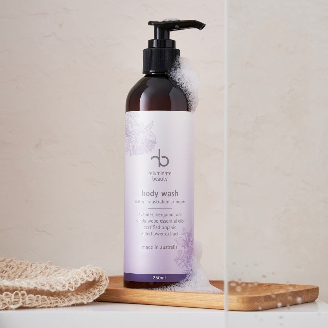 reluminate beauty Single Natural Body Wash - Lavender Bergamot & Sandalwood Hydration