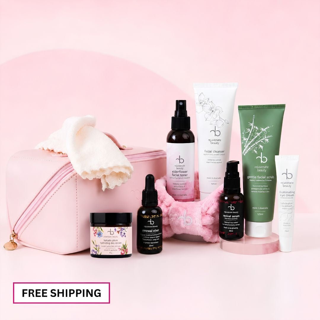 Radiant Beauty Travel Set - Natural Skincare Essentials Bundle for mature skin